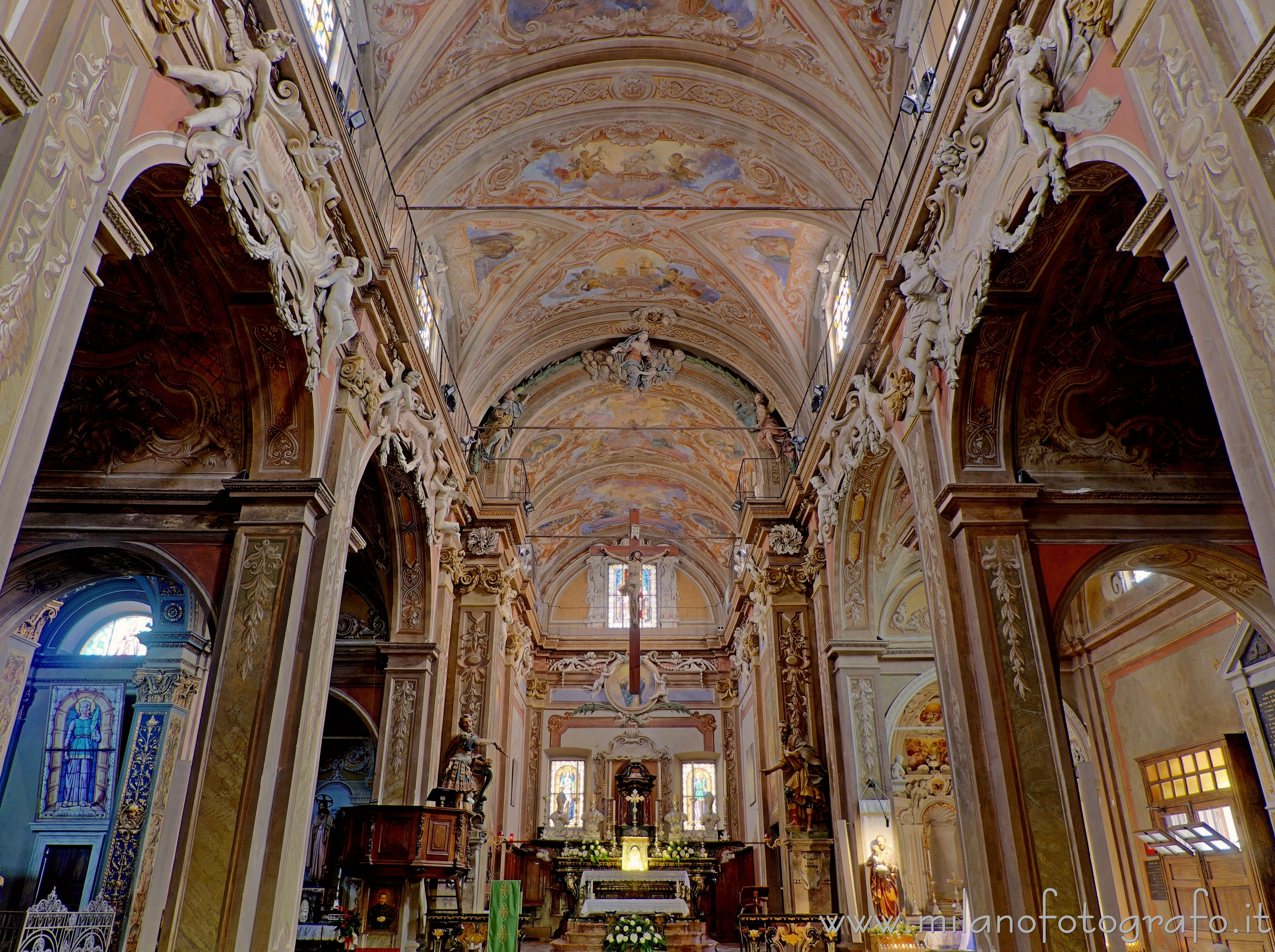 Momo (Novara, Italy) - Interior of the Church of the Nativity of the Virgin Mary